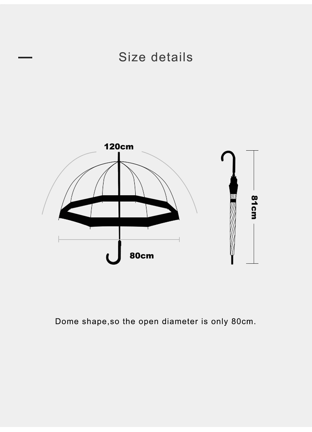 Cheap Wholesale Adult Clear Dome Umbrella Blue Wide Border Transparent PVC Poe Man Lady Gift Umbrella for Rain