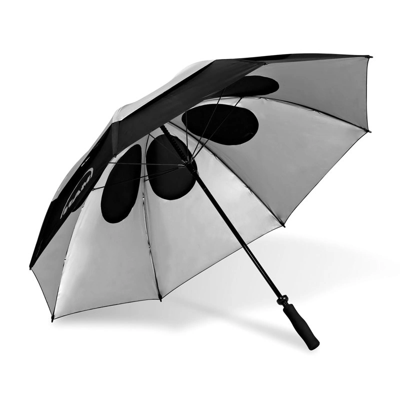 New Fashion Design Holes Vented Outdoor Anti UV Sun Parasol Golf Umbrella for Shade Factory