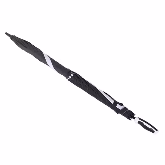 Winddichter automatischer Fiberglas-Doppelschicht-/Baldachin-großer/großer Schaft-Golfschirm