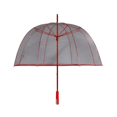 Golf Best Extra großer, transparenter Regenschirm in Halmet-Form, winddicht