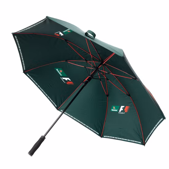 Werbeschirme im Inneren des Green Rain Stick 30-Zoll-Golfschirms