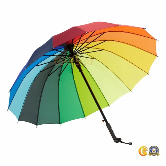 Sturmsicherer, ausziehbarer, zusammenklappbarer, dreifach faltbarer Regenschirm als Geschenkartikel