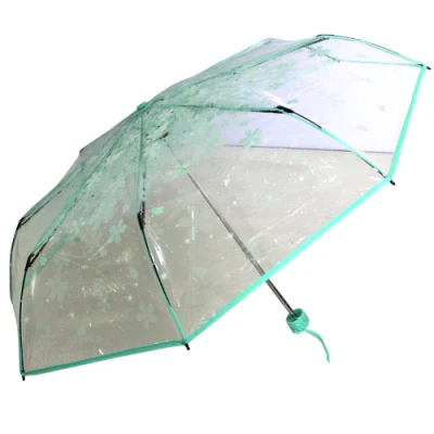 6 Felgen Blasenschirm Klare Regenschirme Winddichter transparenter Poe-Faltschirm für Hochzeitsschirm Geeignet für kleine Hochzeiten im Innen- und Außenbereich
